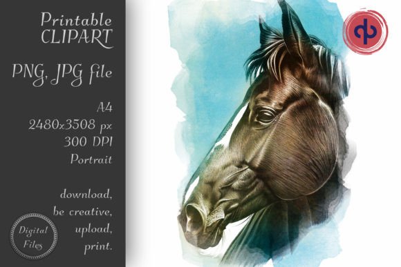 Download Horse Watercolour 01 - Clipart - Premium Resources