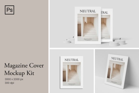Download Magazine Cover Mockup Kit - Premium Resources